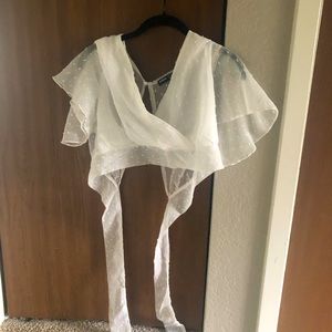 Shein White Crop top